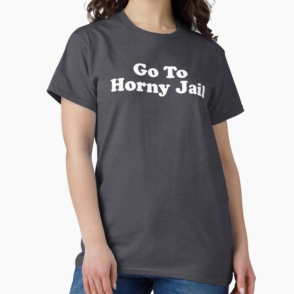 Funny Goth Gift Funny Meme Gift Go To Horny Jail by kmcollectible