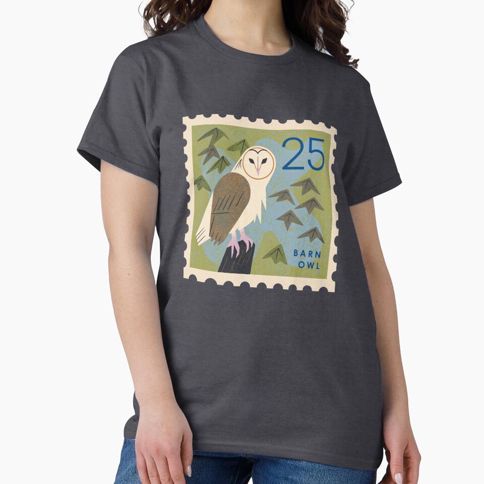 Barn Owl Postage Stamp by Renea L Thull