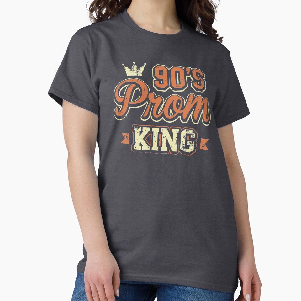 90's Prom King Nineties Distressed Retro Style T-Shirt by James  L.