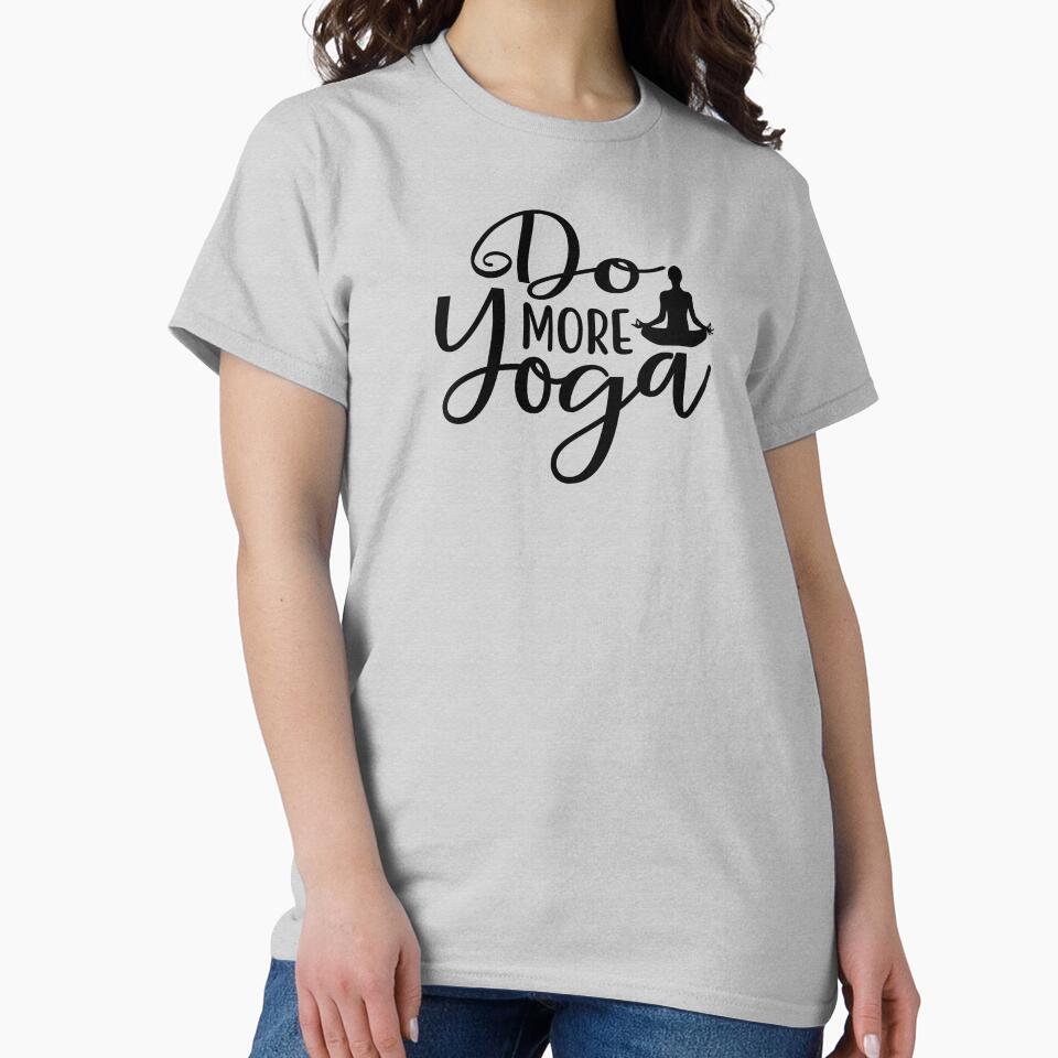 Yoga Saying Do More Yoga Motivational Quote by SoccaTamam