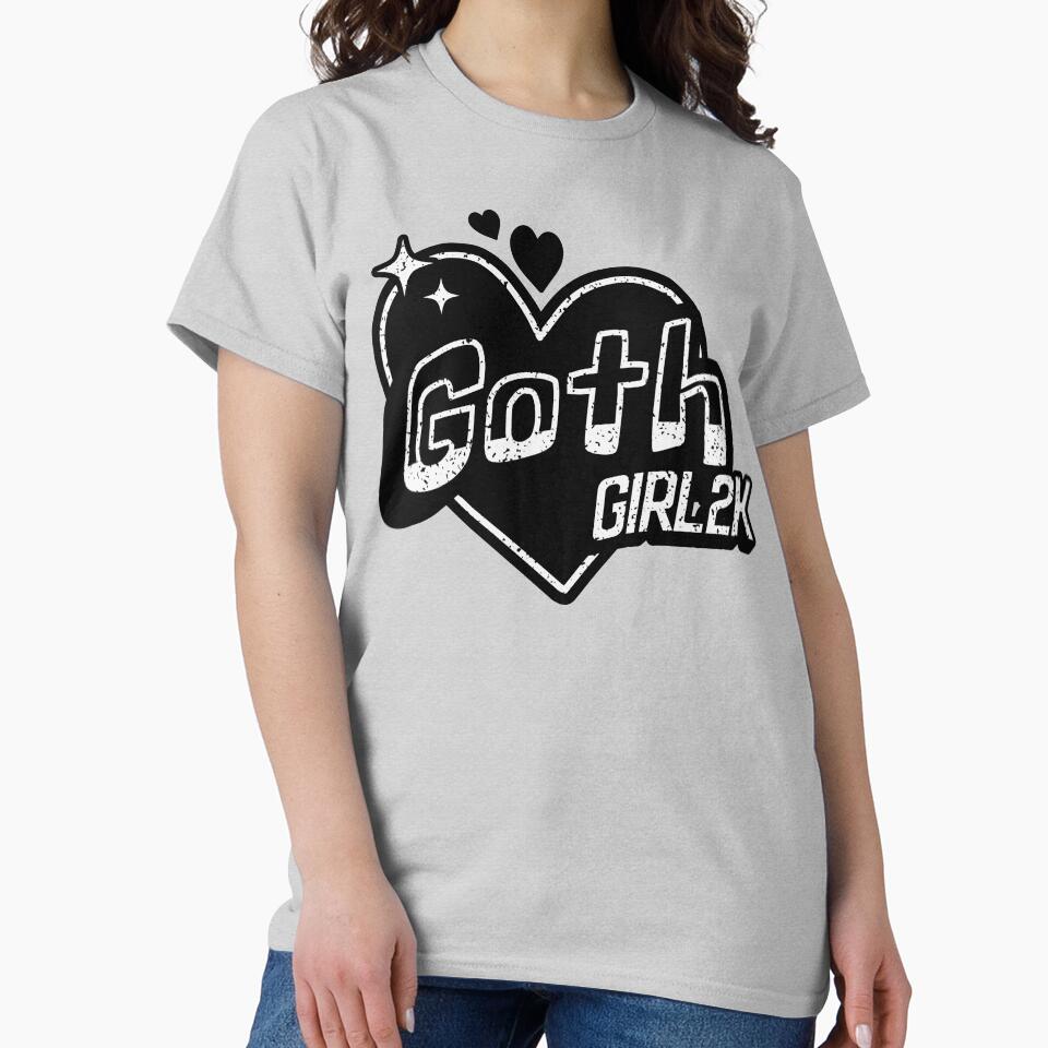 Goth Girl2K Y2K Street Art Design by candlewithhare