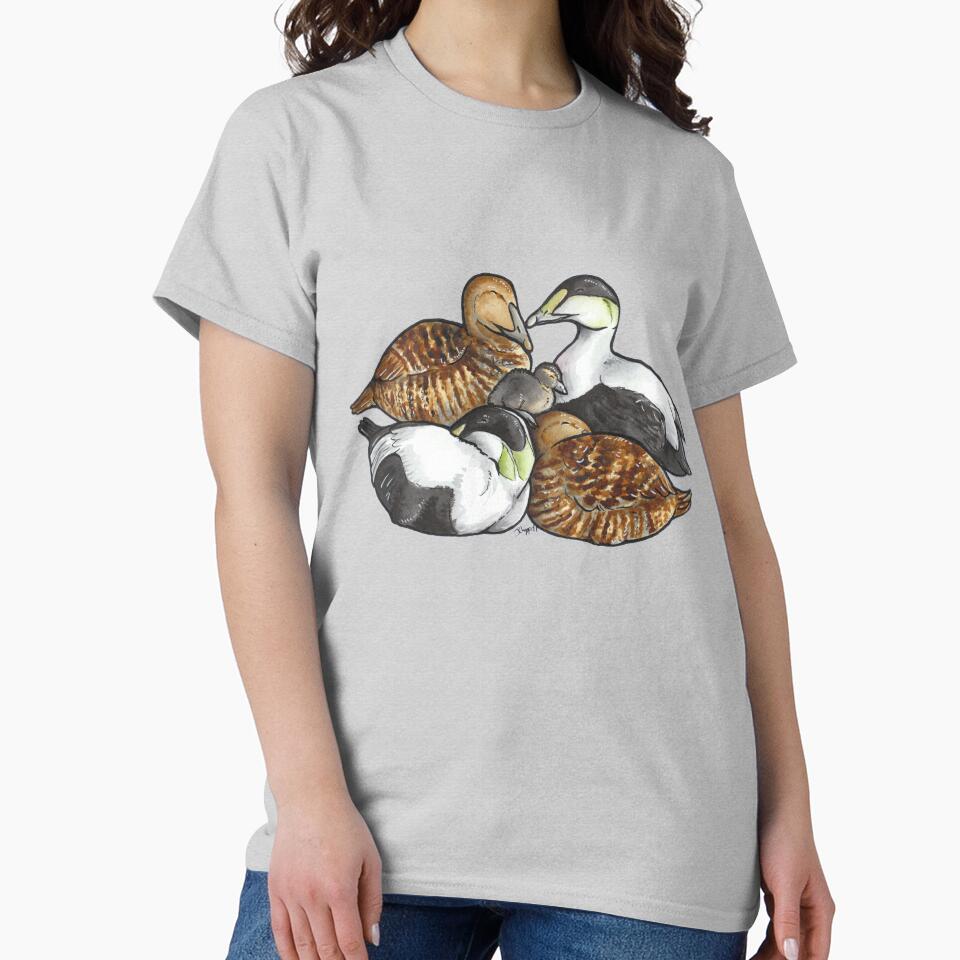 Sleeping pile of Eider ducks by animalartbyjess