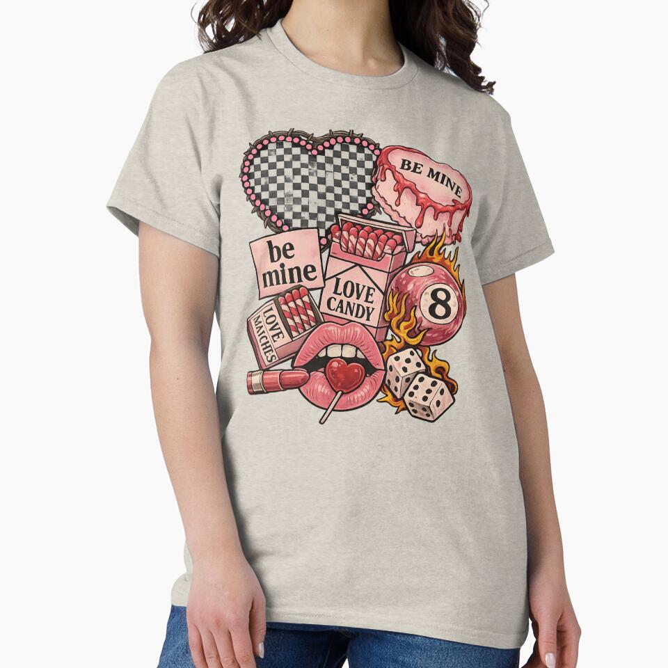Western Valentines Day Collage, Retro Coquette Valentines Day Shirt, Retro Western Valentines Shirt, Cowgirl Xoxo by faridman