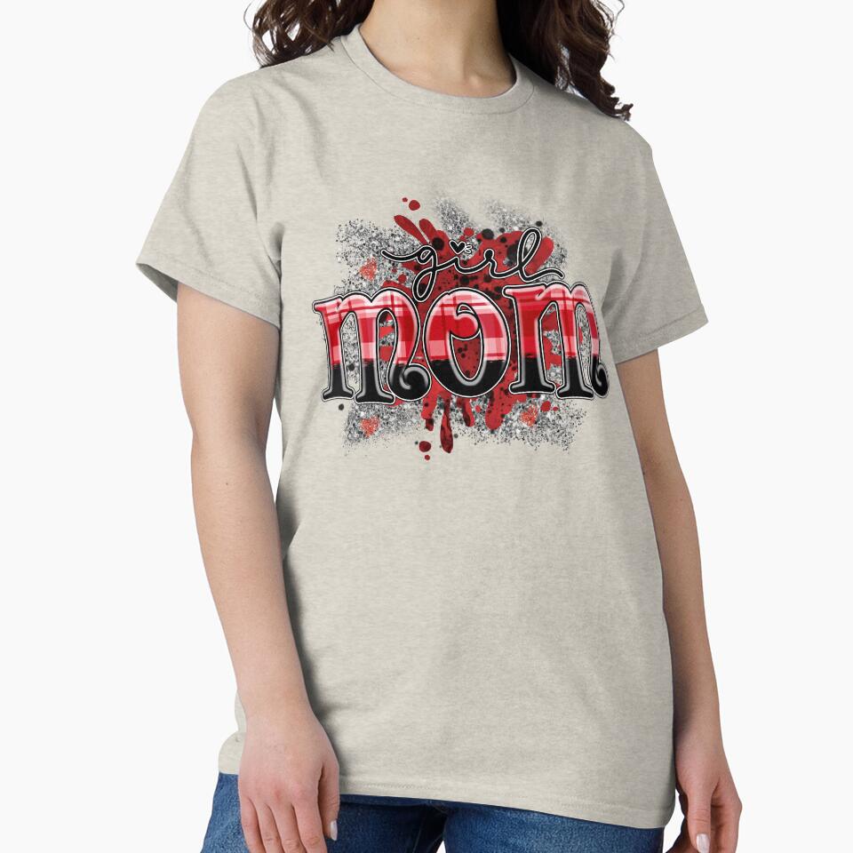 Girl Mom -sublimation valentine just a girl who loves her mother by Bela Ambrus