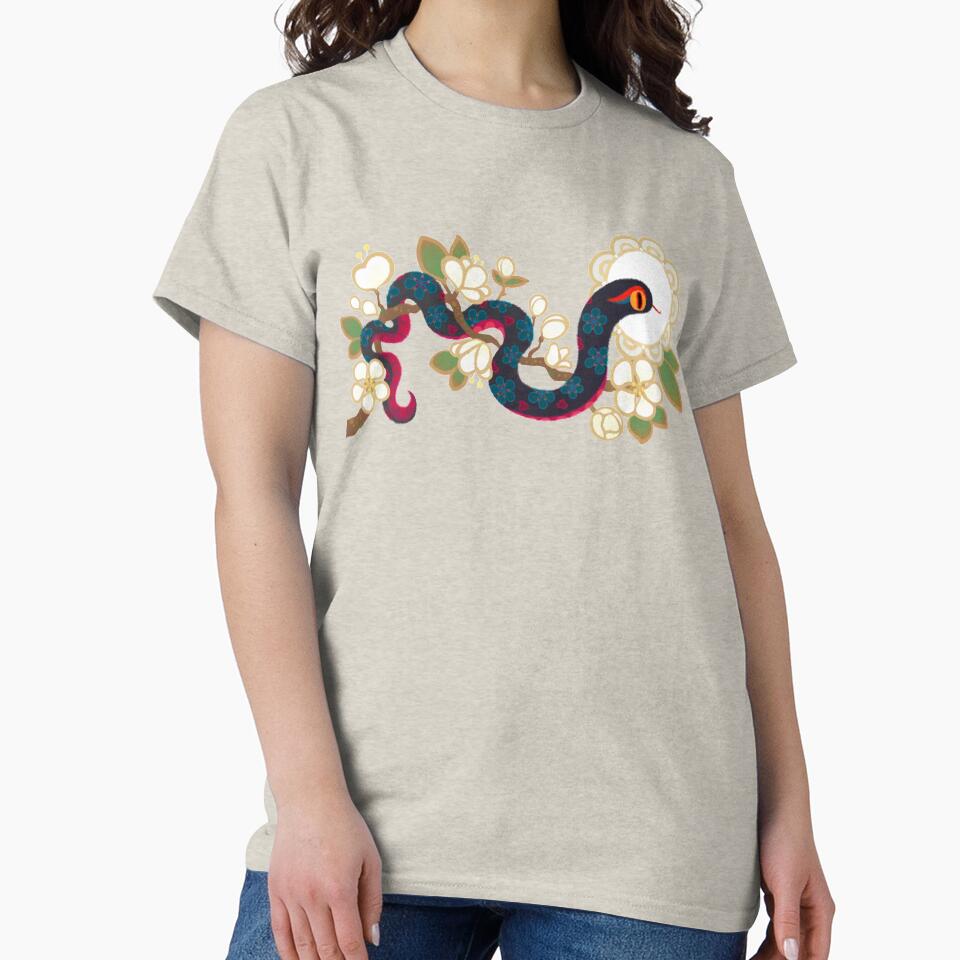Snake and flowers 2 by pikaole
