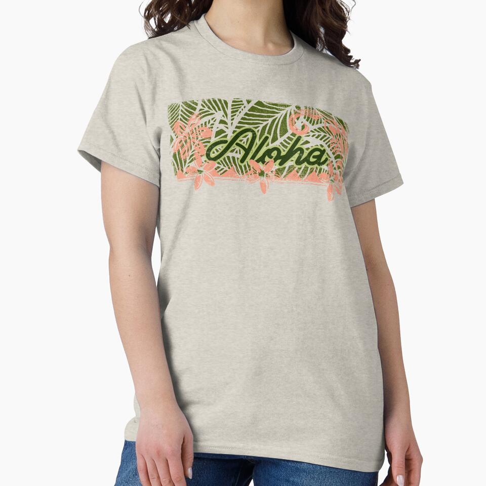 Vintage Distressed Ink Aloha Banner by sunnthreads