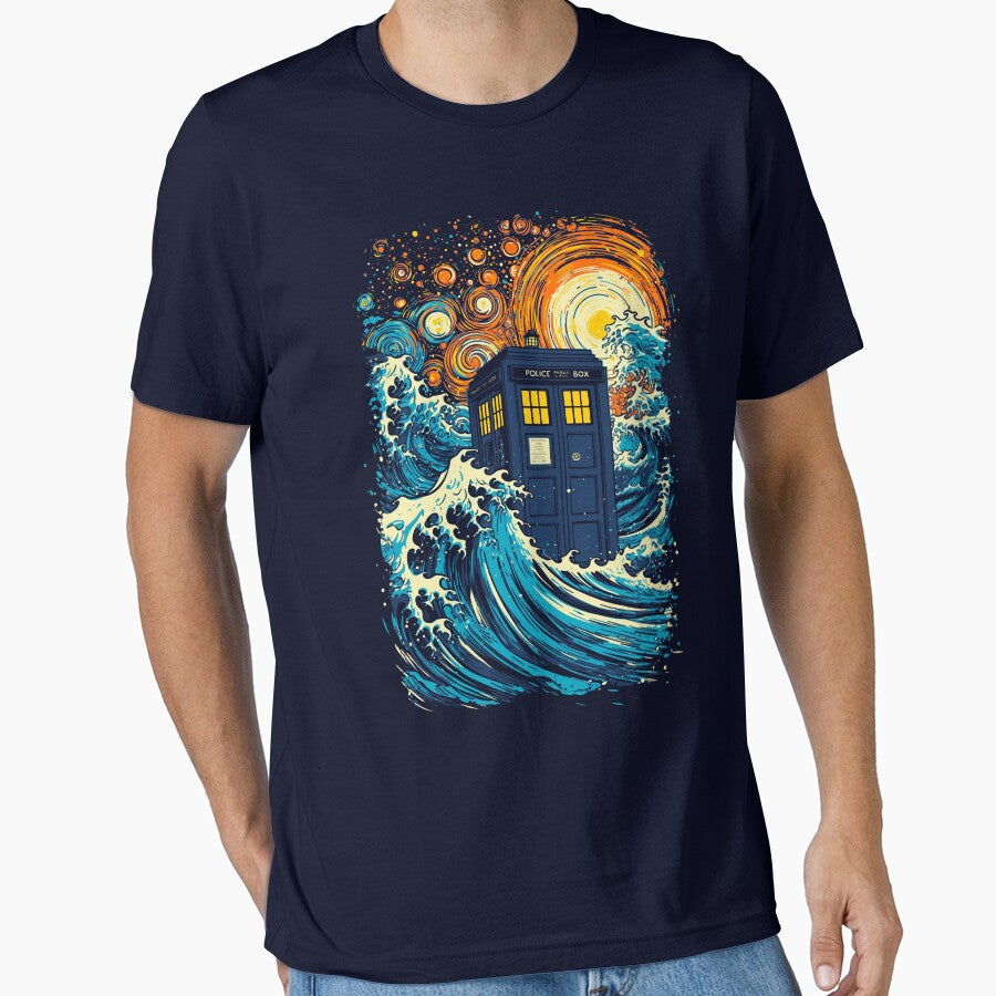 The great kanagawa wave and the blue box by kharma zero