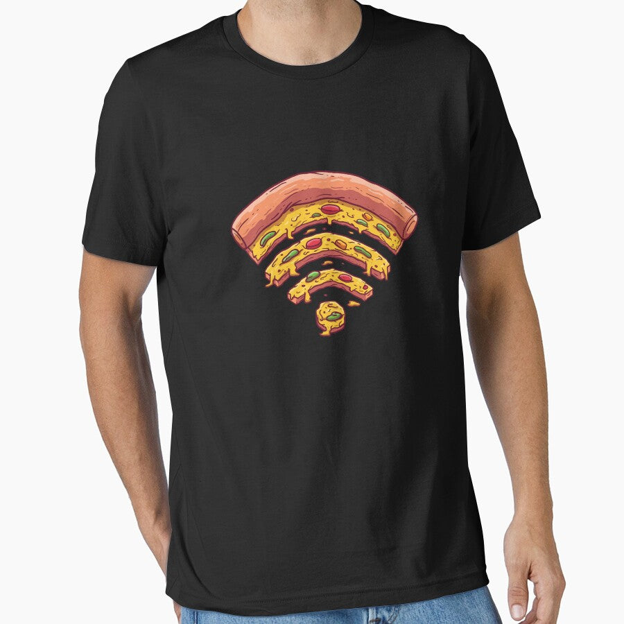 Pizza Wifi - Funny Geek Computer Food by PrintPress