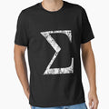 Sigma Greek Letter Symbol Grunge Style by Garaga