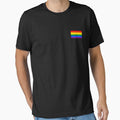 Gay Pride Flag - Minimalist T-Shirt by camdoesdesign