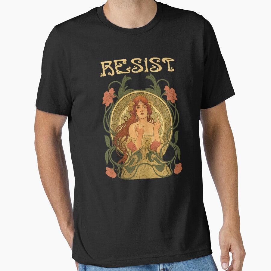 Resist Art Nouveau Mucha Anti-Trump Women Feminist Resist by will freed18