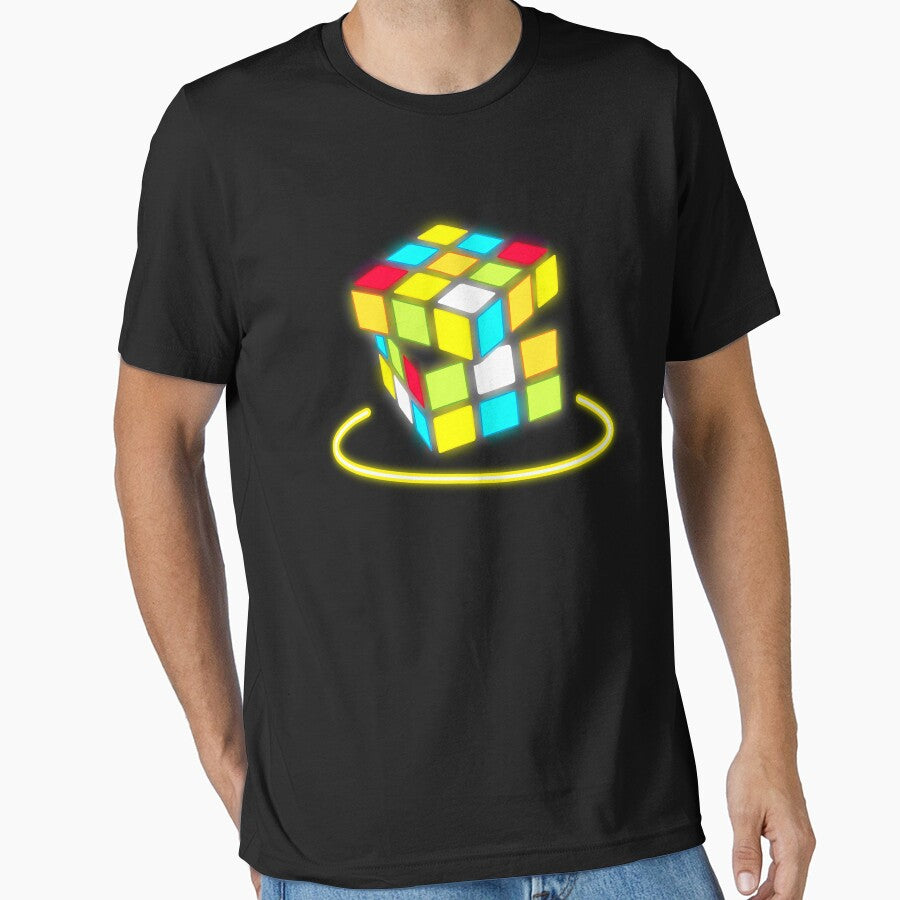 80s Rubic Cube | 80s theme gift | 80s neon tshirt | rad dad shirt | 80s dad | retro graphic tee | eighties party | 80s theme party | retro graphic tshirt by Kreature Look