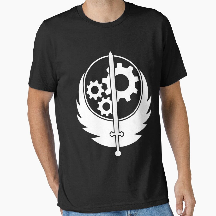 Vintage Brotherhood Of Steel Logo by JoshuaJSedo