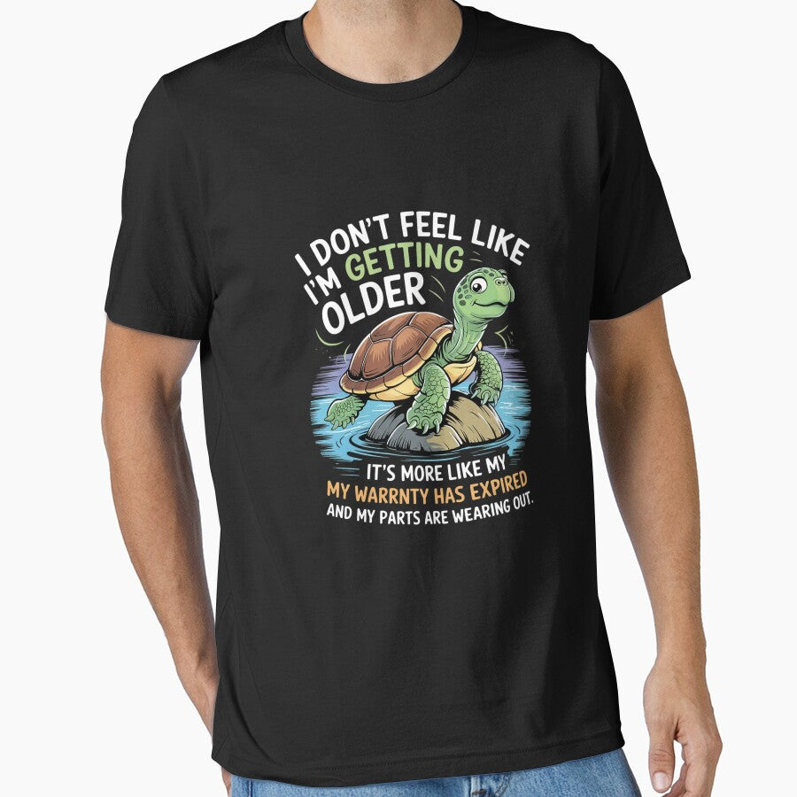 Turtle I Don't Feel Like I'm Getting Older It's More 3 by MarkLeedsArt
