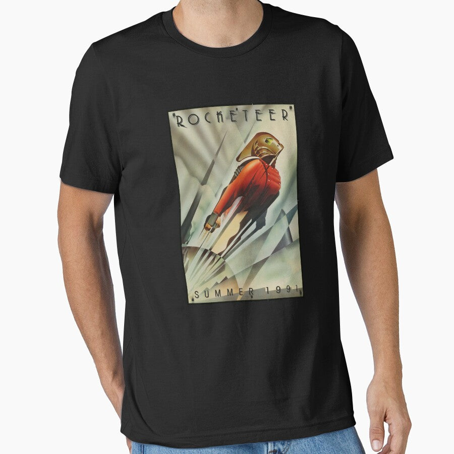 Rocketeer Movie Poster Shirt - Art Deco by brianlian