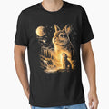 Bunny Howling to The Moon Vintage 90s Animal Easter Day by Juansustait
