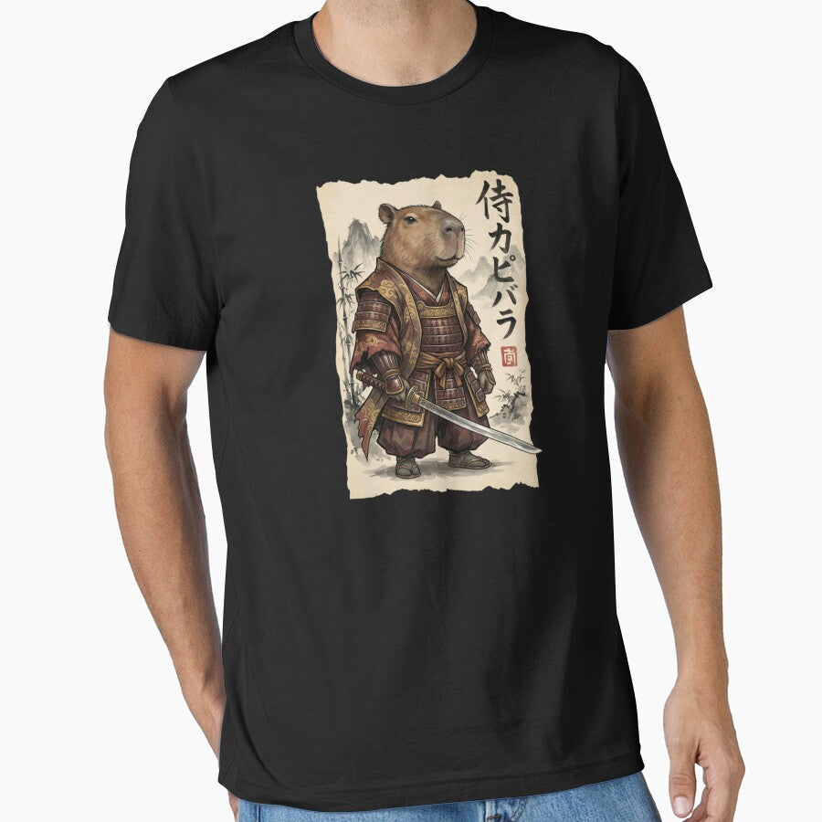 Samurai Capybara Japanese Art Vintage by raccoon2opossum