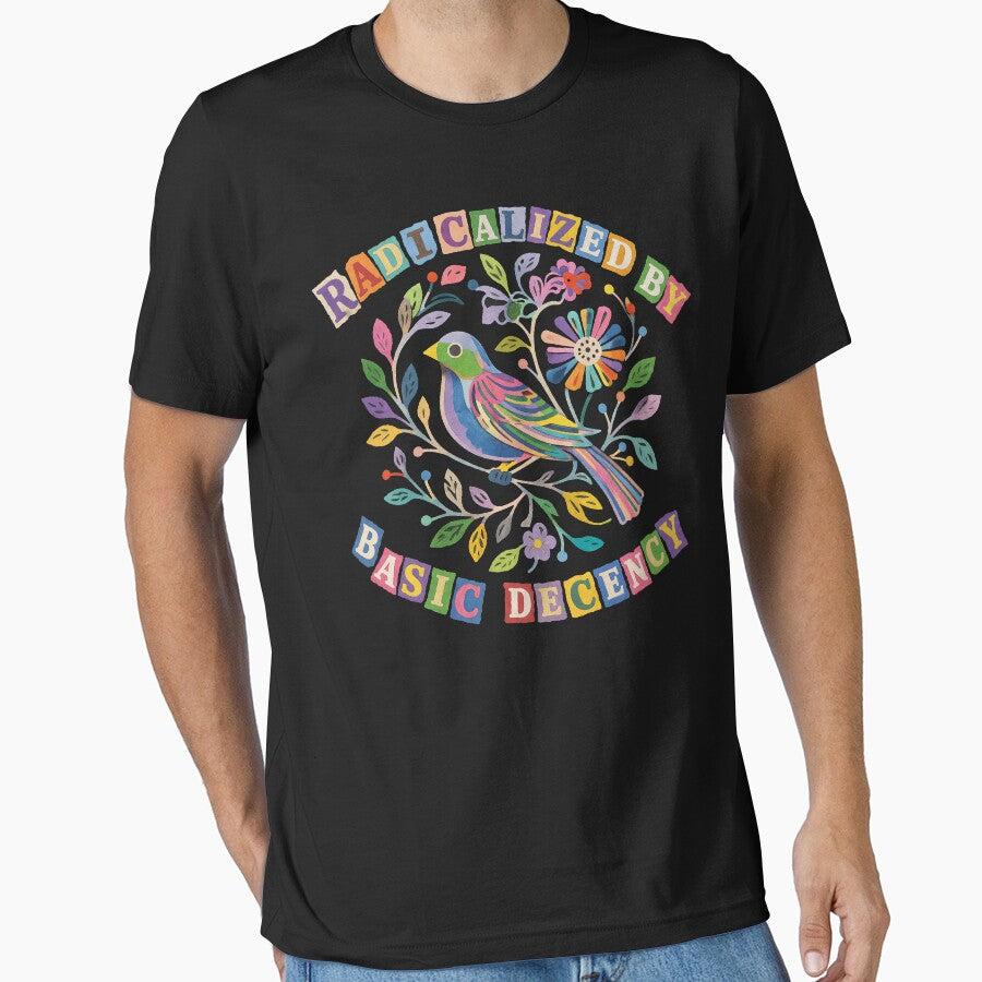 Radicalized by Basic Decency Colorful Bird Floral by will freed18
