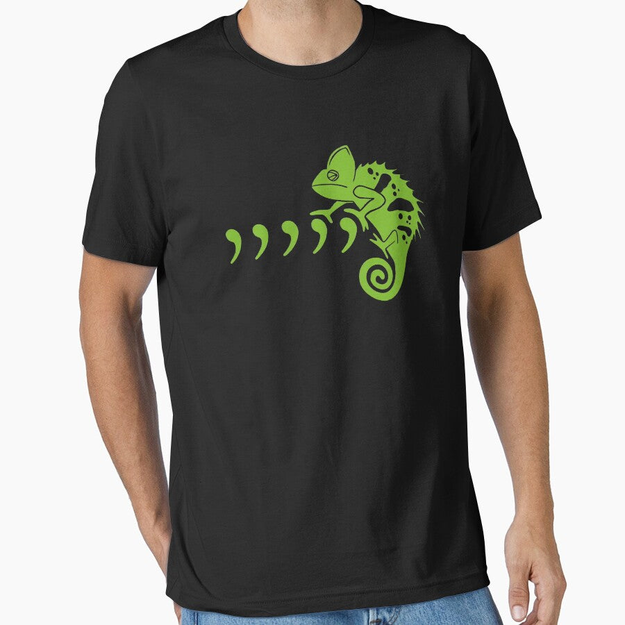 Comma Chameleon Funny 80's Throwback THE ORIGINAL 80s Music Lyric by AmapolaSerrato