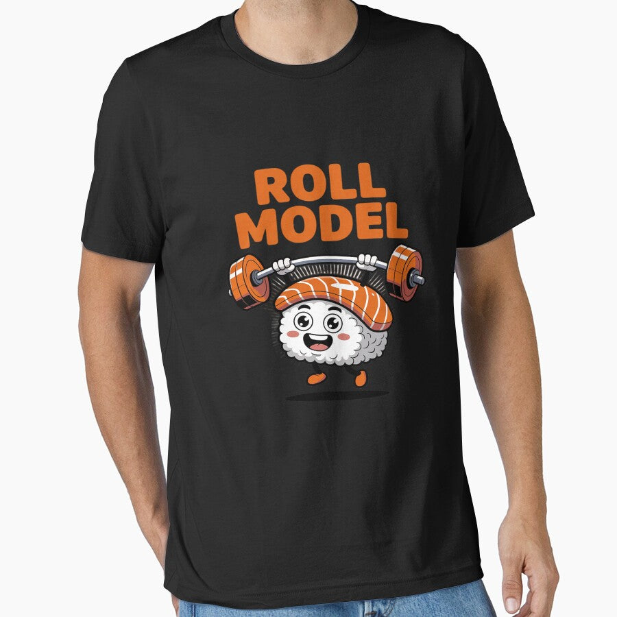 Funny Sushi Roll Model Gym Workout Fitness by HORIZBoutique