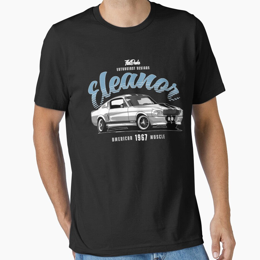 1967 Mustang Fastback - Eleanor Premium T-Shirt by LEWISHORTZ