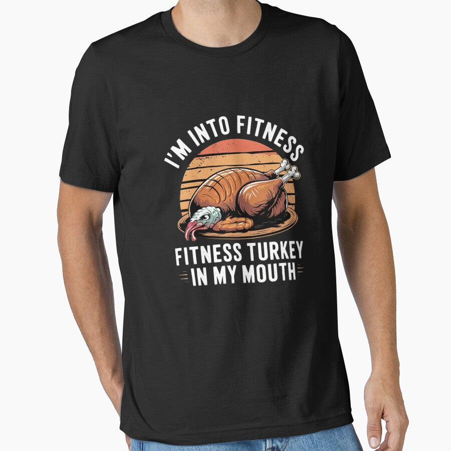 Thanksgiving Fitness Turkey Mouth Workout Women Men by angolinnArt