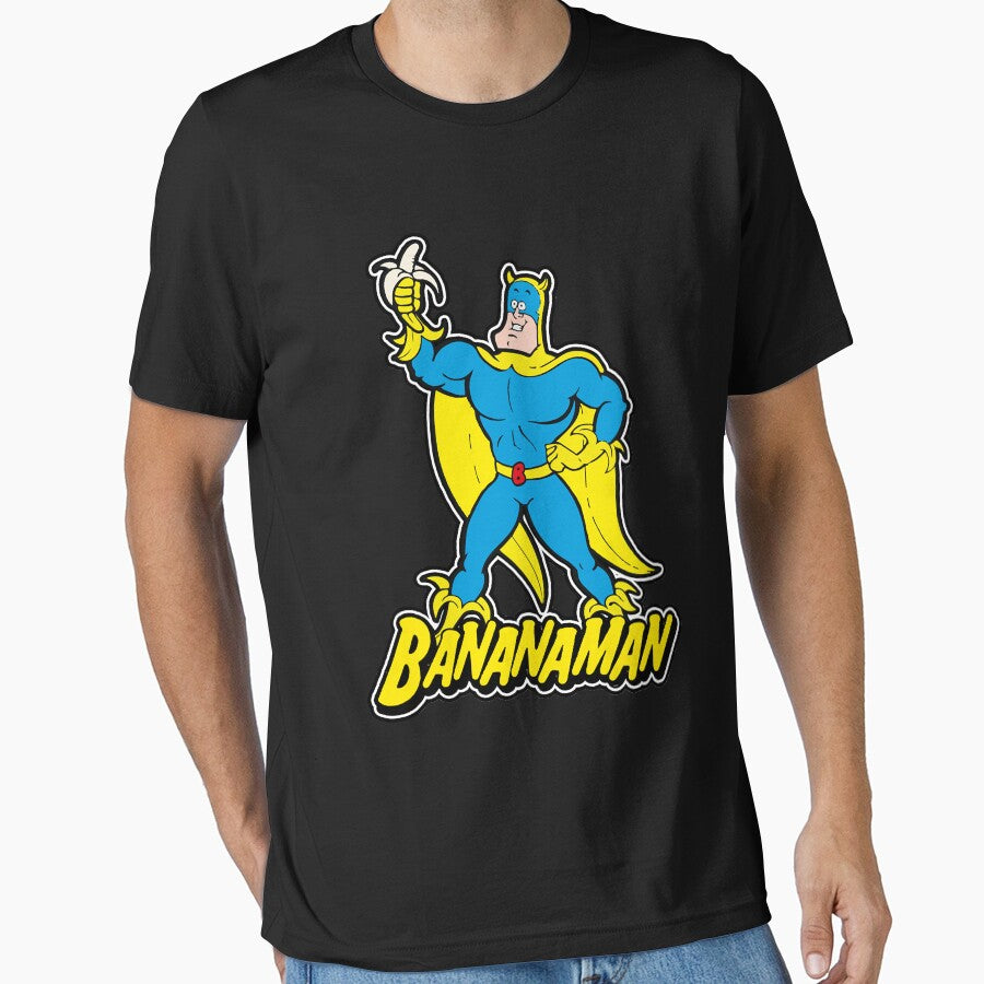 Bananaman Classic Cartoon Essential T-Shirt.png by Rayndison