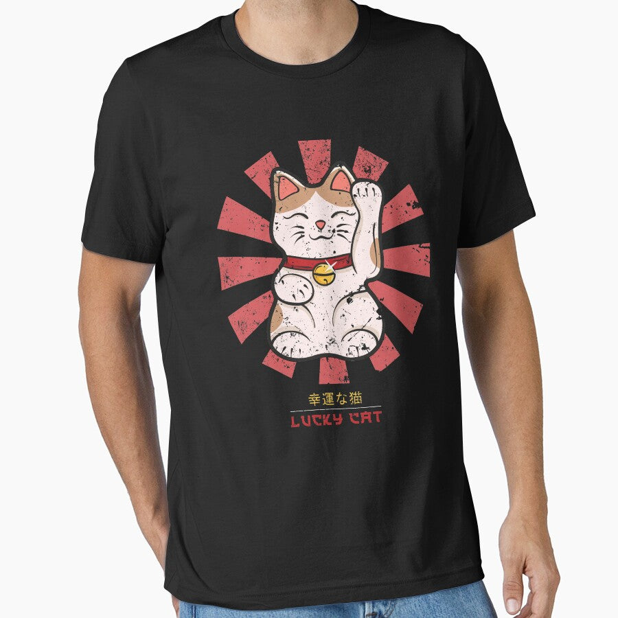 Lucky Cat Retro Japanese by Nova5
