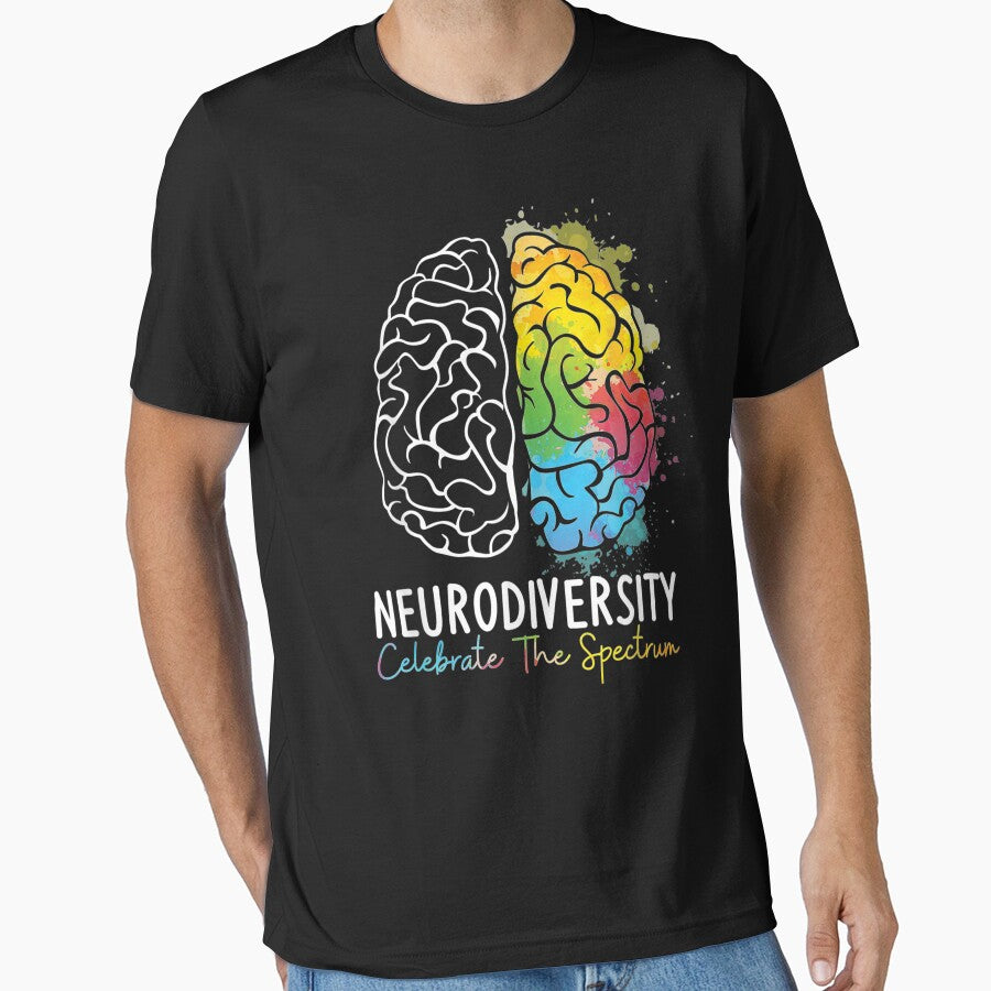 Celebrate Neurodiversity, Neurodiversity celebrate the spectrum Rainbow Women Men Girl by ecomdesign