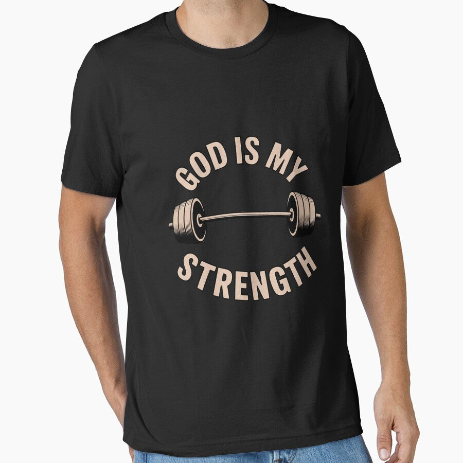 God Is My Strength Cute God Is Rock Gym Gift by Minoloinan