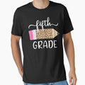 Leopard Print Hello Fifth Grade First Day Of School Teacher by Vivarshop