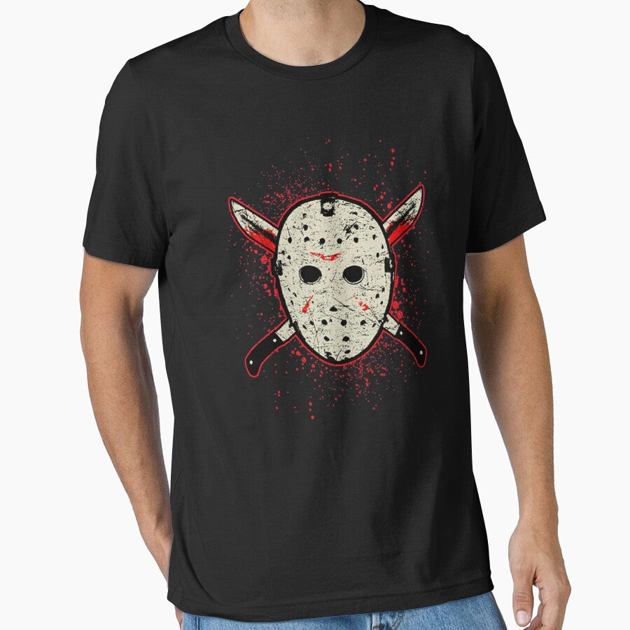 Jason Voorhees Sublimated Faux Friday the 13th Hockey Jersey Halloween by Jake Marquardt