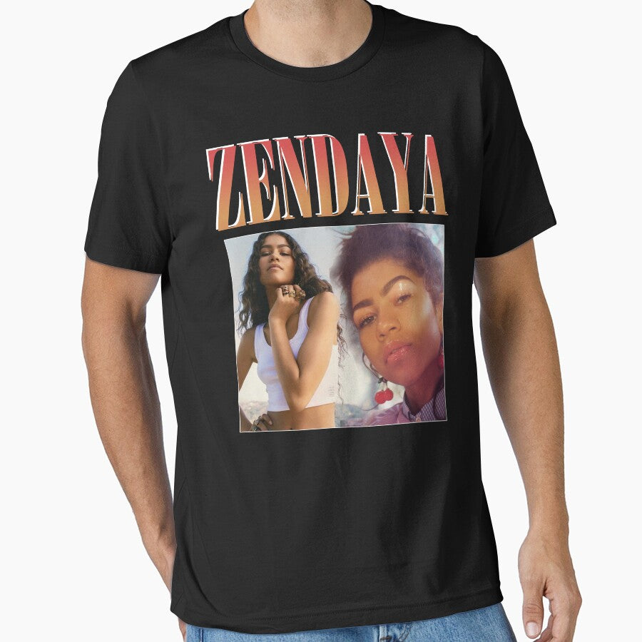 Zendaya 90s Vintage Black Shirt, Hoodie by AndreaRuge