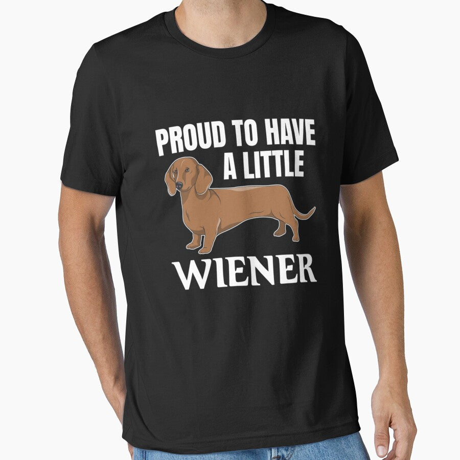 Wiener Dad Funny Dachshund Proud To Have A Little Weiner by vintagedesigna