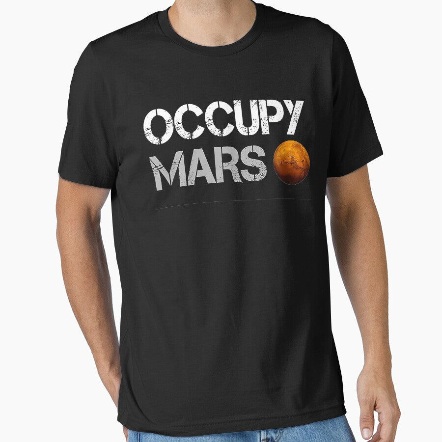 occupy mars Face Mask by Funny Tee
