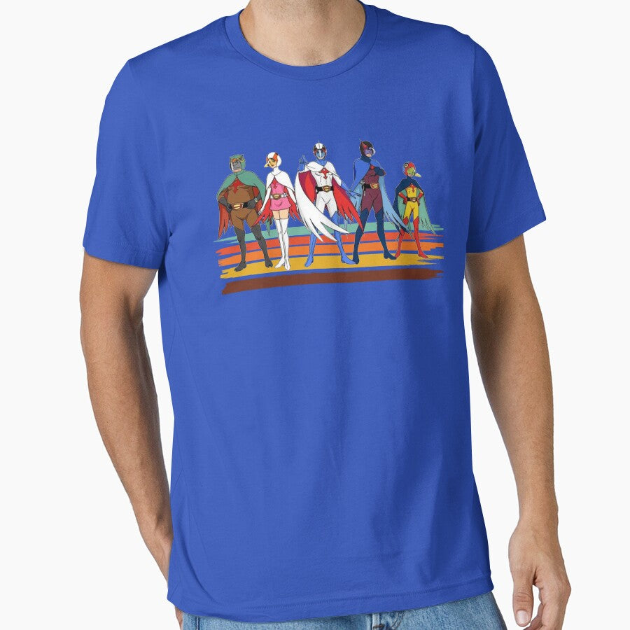 Battle of the Planets vintage style brush Stripe by Surfer Dave Designs