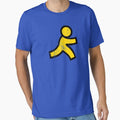 AOL Instant Messenger Distressed Logo - Defunct Messaging App - Only 90s Kids Remember - AIM - Forever Away Status - RIP by SolissDesigns