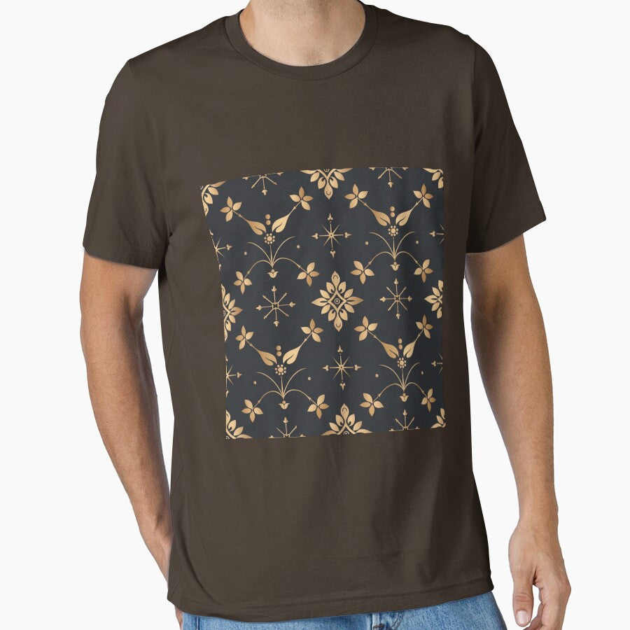 Golden Elegant Streamlined Graphic Elements by Ace Apparel  Attire