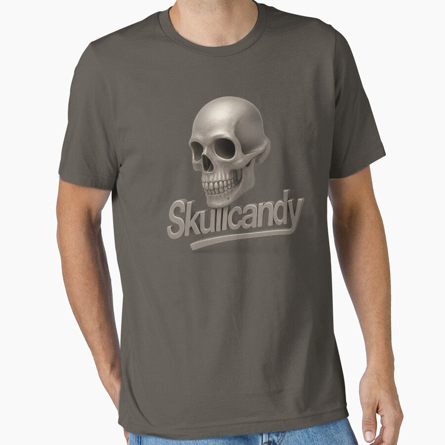 3D Metallic Skull Logo – Futuristic Urban Skullcandy-Inspired Design by GAJANAYAKA