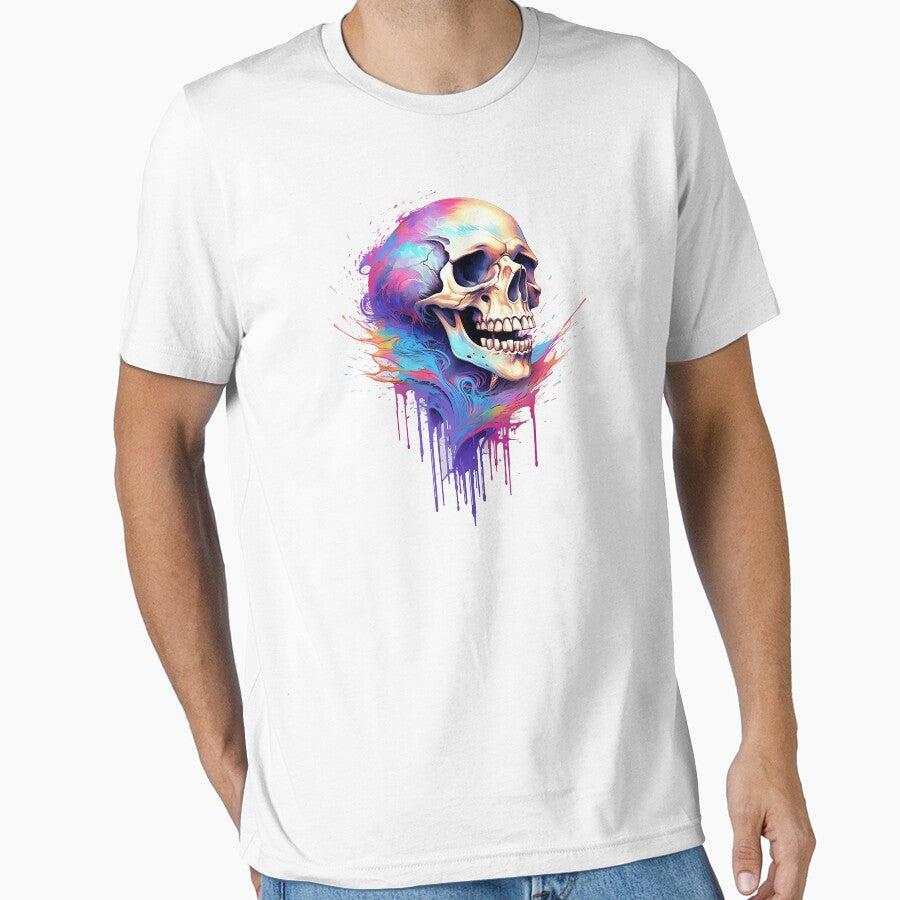 Paint Dripping Skull by CoutureCrypt