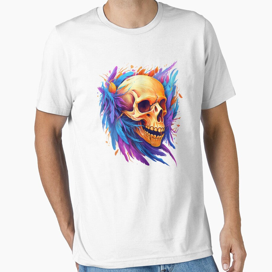 Skull in Feathers by CoutureCrypt