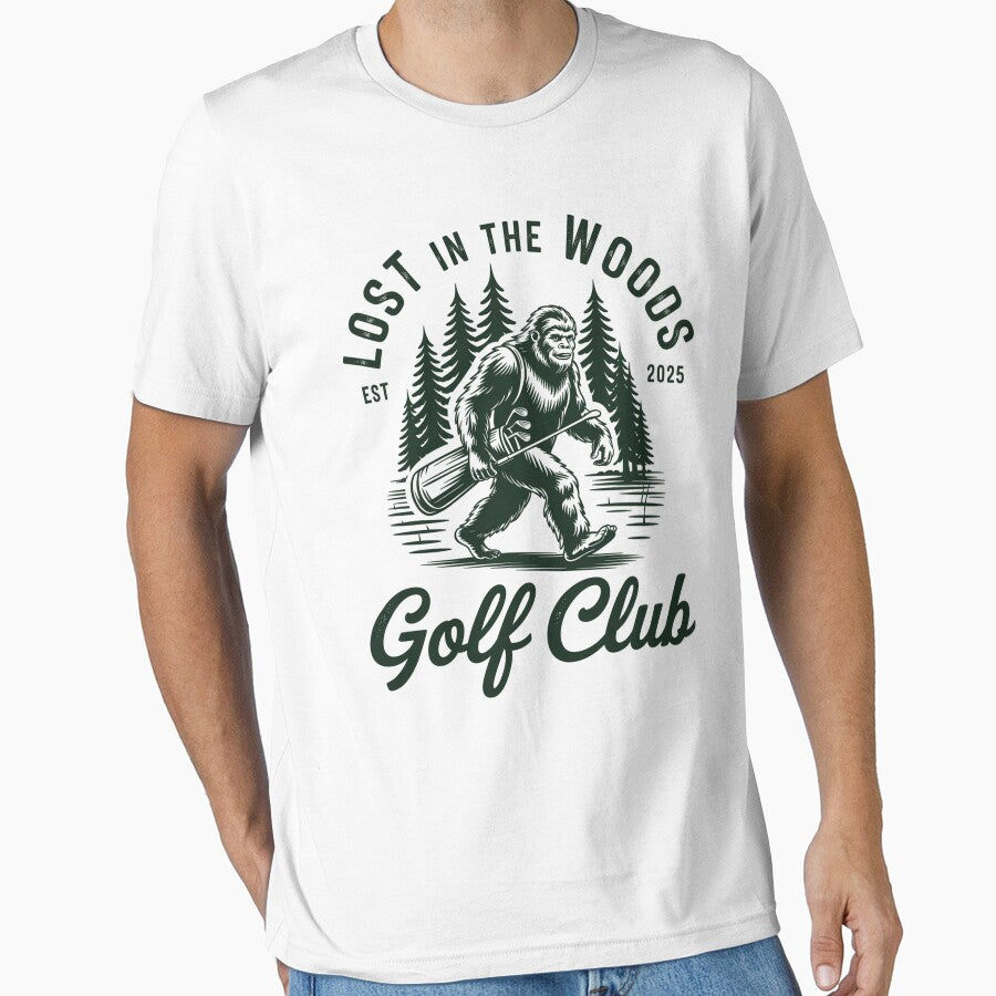 Bigfoot Golfing Sasquatch Golf by TorjeARTStore