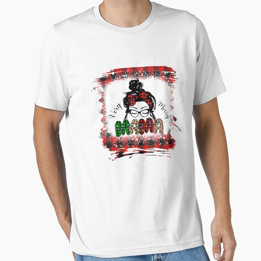 Verry Merry mama sublimation Tartan Plaid Seamless by JeffreyLittle