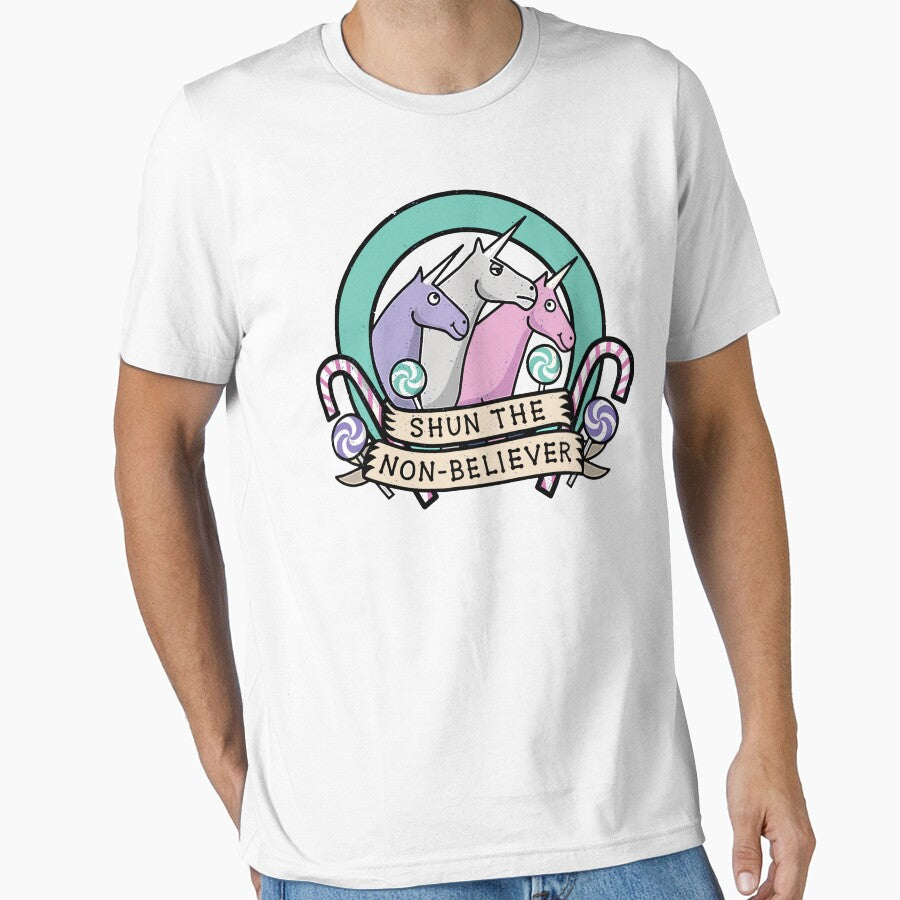 Shun The Non-Believers Unicorn Candy Funny Unicorn Squad by jakaun
