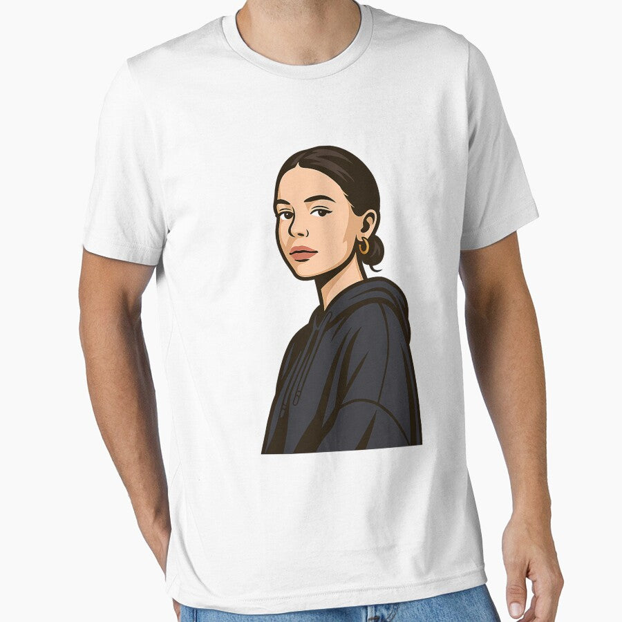 Nina Chuba  Minimalist Streetwear Portrait Art by mnkfaiye