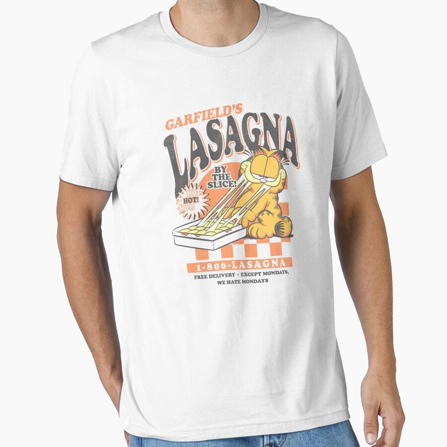 Garfield Vintage By The Slice Garfield's Lasagna Poster by FifthSun