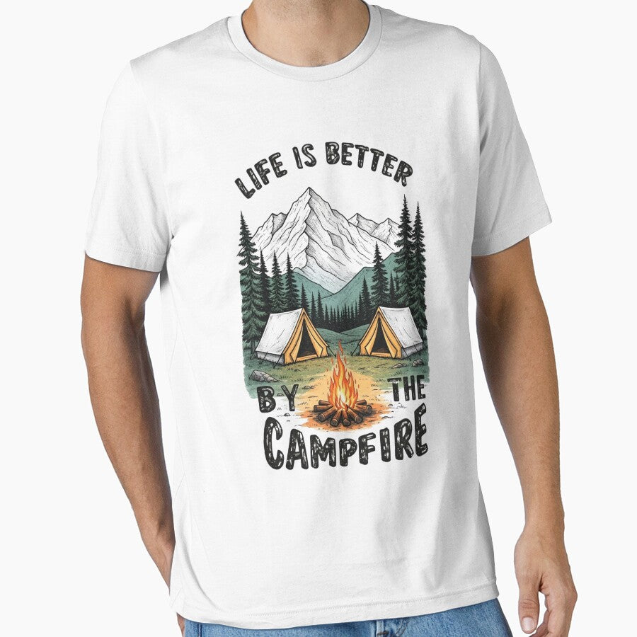Life Is Better By The Campfire Sublimation Camping Retro by MotivaChic