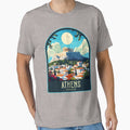 Athens Vintage Travel Illustration by HomeLivingCo