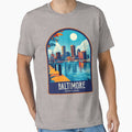 Baltimore Vintage Travel Illustration by HomeLivingCo