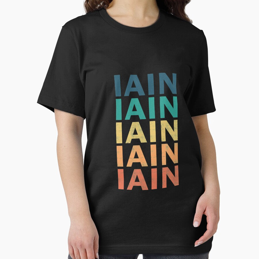 Iain Name T Shirt - Iain Vintage Retro Name Gift Item Tee by oldsbyisai